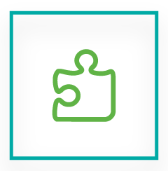 Puzzle piece icon.